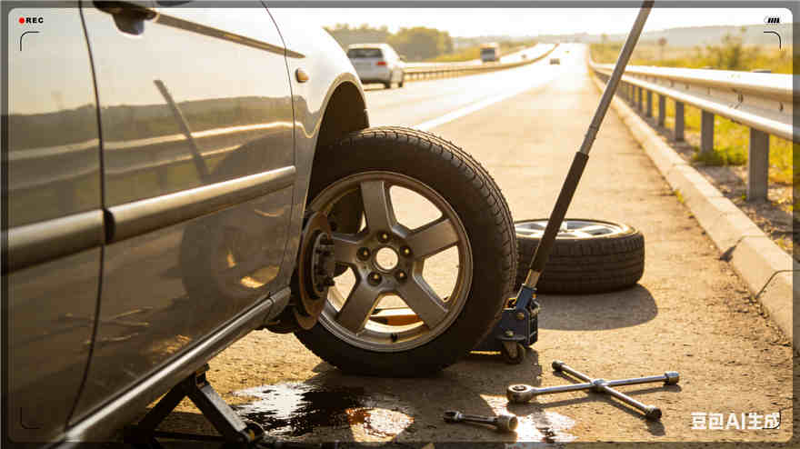 科左后旗高速公路扎胎-汽车流动补胎