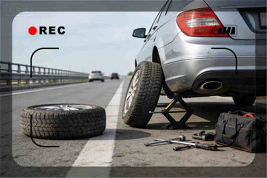 科左后旗高速公路爆胎-汽车换轮胎